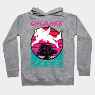 Okami Vice - Miami Vice and Okami Mashup Hoodie